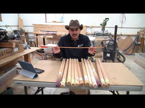 Видео: Изготовление деревянных стрел 101:EP 1 Древки