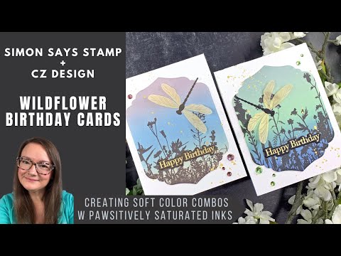 Видео: Экспериментируем с цветовыми сочетаниями | Штамп «Саймон говорит» | Набор штампов «Полевые цветы»...