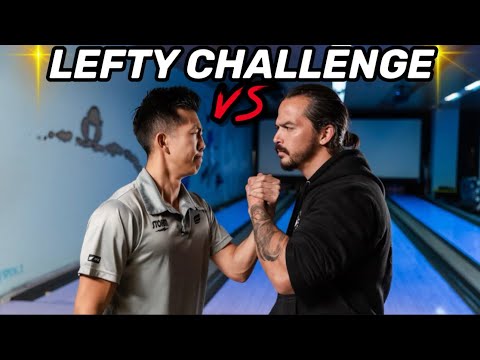 Видео: Даррен Тан против 220 среднего боулера (LEFTY CHALLENGE)