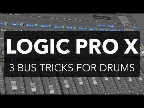 Видео: Logic Pro X — 3 трюка с шинами для микширования барабанов