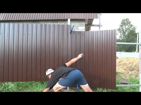 Видео: Этого метода нет в интернете! как прикрутить профлист быстро и ровно одному.