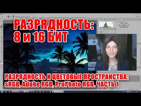 Видео: Разрядность: 8 и 16 бит - Разрядность и цветовые профили. Часть 1 - Стив Ласмин