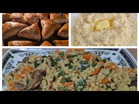 Видео: Первый выходной# плов из перловки# самса# пенная каша