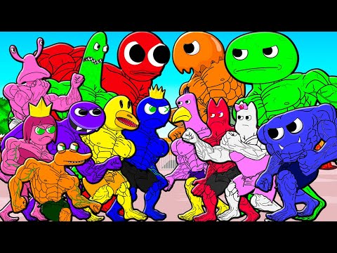 Видео: ФИНАЛ! ДЖАМБО ДЖОШ И ВСЕ КАЧКИ САДА БАНБАНА ПРОТИВ ВСЕХ КАЧКОВ РАДУЖНЫХ ДРУЗЕЙ! Мультик Анимация