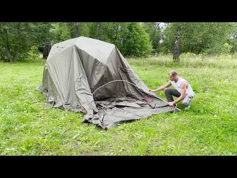 Видео: Влагозащитный тент-тамбур Лотос Куб 4. Монтаж и демонтаж