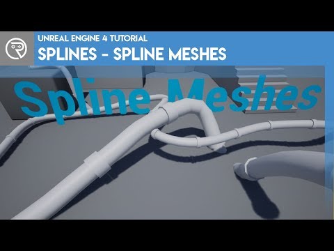 Видео: Учебное пособие по Unreal Engine 4 — Сплайны — Сплайновые сетки