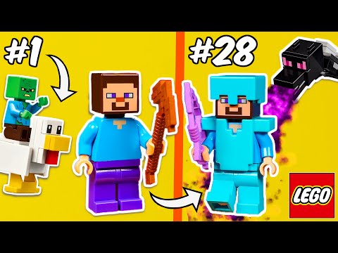 Видео: Жизнь Стива в LEGO...