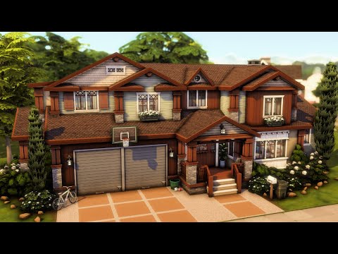 Видео: Большой семейный дом 🏡 The Sims 4 Быстрая постройка | Без CC