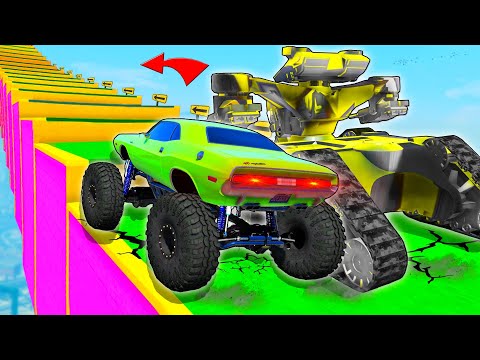 Видео: КАК ДАЛЕКО СМОЖЕТ ЧИТ МОНСТР ТРАК ЗАБРАТЬСЯ ПО СТУПЕНЬКАМ ЛЕСТНИЦЫ? ЭКСПЕРИМЕНТЫ ГТА 5!