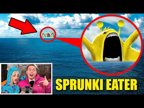 Видео: МОЙ ДРОН СНЯЛ ОГРОМНОГО SPRUNKI ПОЖИРАТЕЛЯ!