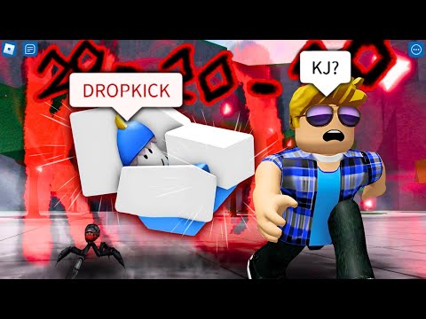 Видео: СМЕШНЫЕ МОМЕНТЫ Strongest Battlegrounds ROBLOX (KJ)