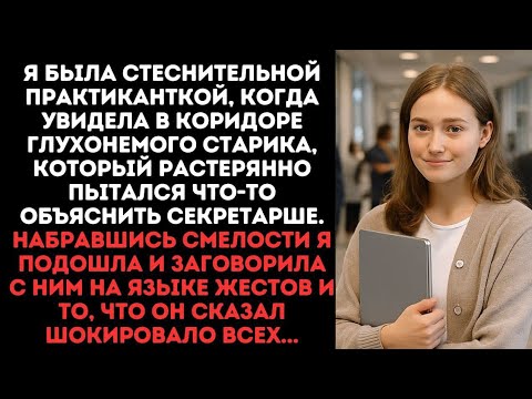Видео: Я была стеснительной практиканткой, когда увидела в коридоре глухонемого старика, пытающегося что-то