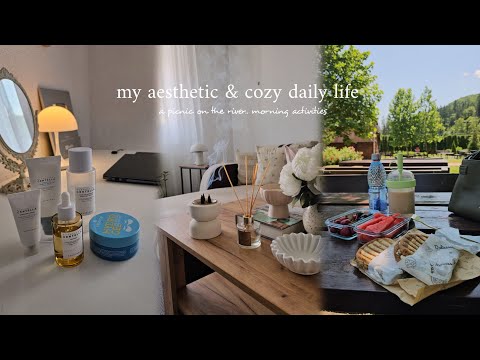 Видео: моя эстетичная и уютная повседневная жизнь 🏡| пикник на реке, утренние дела, готовка