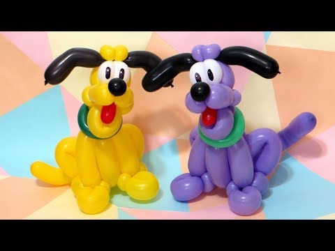 Видео: Собака из шаров (Плуто) / Pluto the dog from balloons (Subtitles)