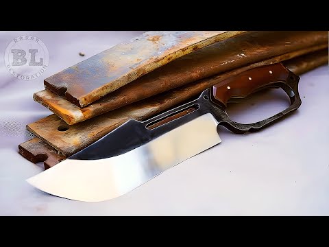 Видео: Изготовление траншейного ножа из листовой рессоры грузовика