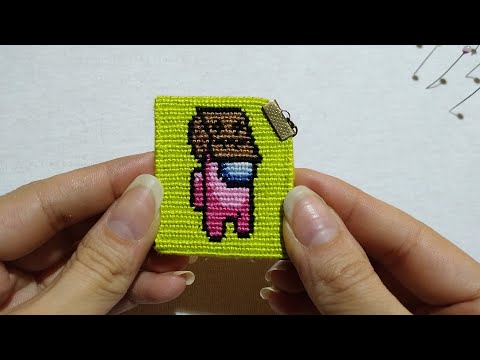 Видео: Брелок с ровными краями. Прячем нити основы. 😁 Урок + процесс плетения.