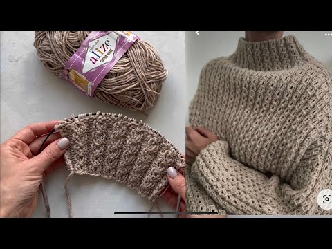 Видео: Узор на основе резинки 2 на 2! Вяжется очень просто!