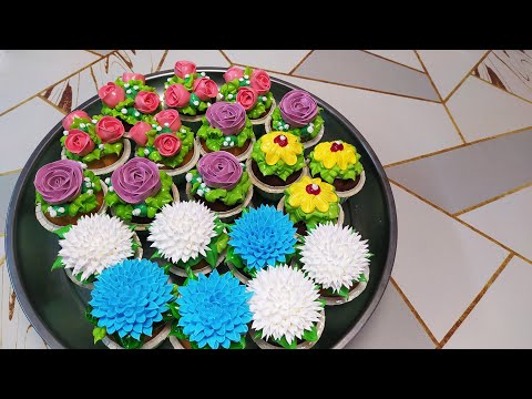 Видео: Очень красивые и вкусные капкейки с малиновым джемом