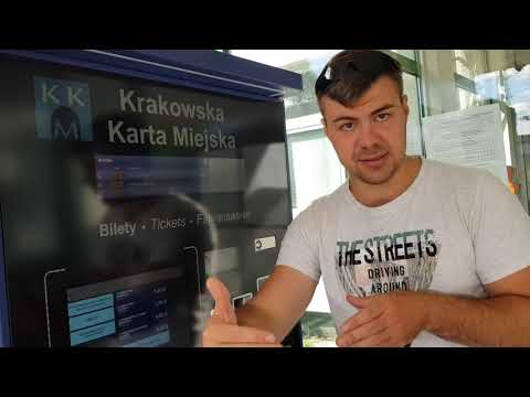 Видео: Как купить билет на общественный транспорт, автобус, трамвай, в Польше (Краков)