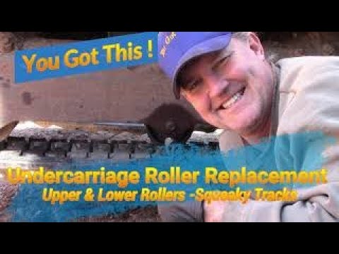 Видео: Скрипят гусеницы? Замена верхних и нижних роликов. Как натянуть гусеницу, чтобы предотвратить сос...