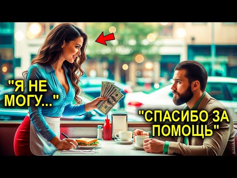 Видео: "Он "ЗАБЫЛ" Кошелёк, И Официантка Заплатила За Него Из Зарплаты… Не Подозревая, Что Он Миллионер"