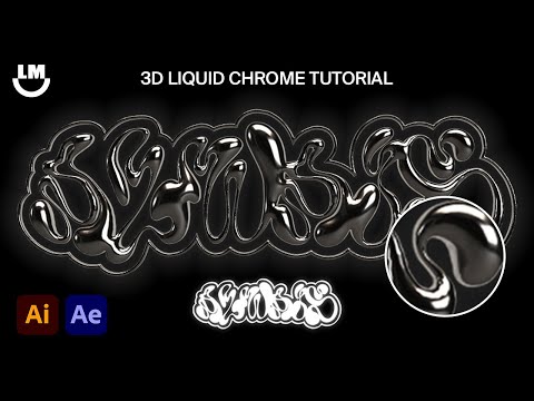 Видео: Как создать 3D-эффект ХРОМА в Adobe Illustrator (и заставить его вращаться!) 💫