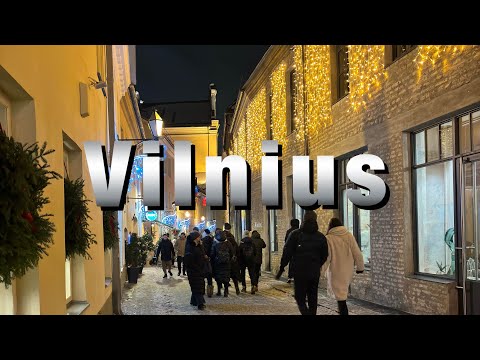 Видео: Предновогодний Вильнюс! Обзор старого города.