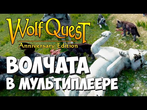Видео: Играют профессиональные игроки! Команда Саги! WolfQuest: Anniversary Edition - Multiplayer #1