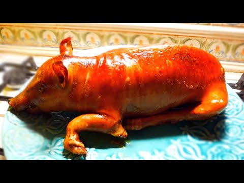 Видео: Молочный поросенок, фаршированный гречневой кашей!