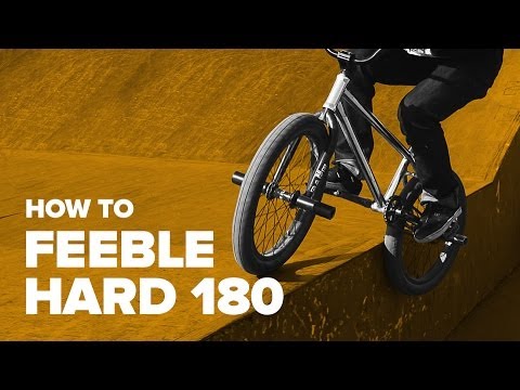 Видео: Как сделать фибл хард 180 на BMX (How to Feeble Hard 180 on BMX)