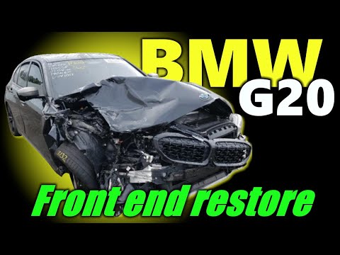 Видео: BMW G20. Front end restore. Ремонт переда.