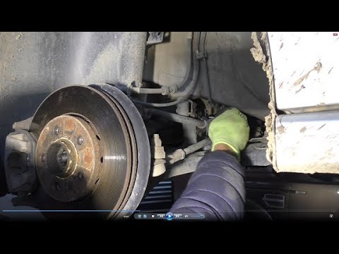 Видео: Замена втулок переднего стабилизатора на Volkswagen POLO 1,6 Фольксваген Поло 2011 года