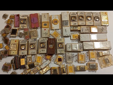 Видео: Золото из керамических микросхем