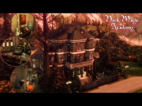 Видео: Академия темной магии🐍|Dark Magic Academy |Строительство| Симс 4| Sims 4|Speed build| No CC