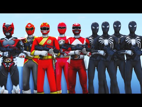 Видео: все красные рейнджеры против черной армии человека-паука