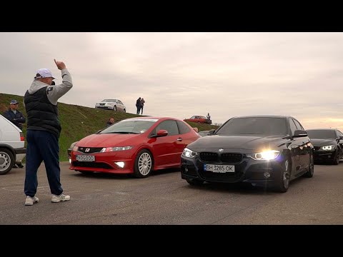 Видео: ПЕРЕКУП на Дизельной BMW против Honda Civic Type-R. Хондаводы в ШОКЕ!