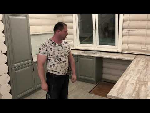 Видео: Кухонный гарнитур фрезерованные фасады со шпоном