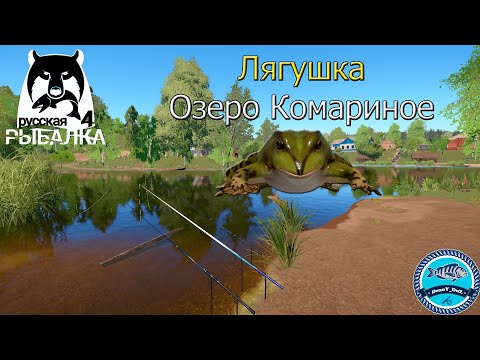 Видео: Трофейная Лягушка на озере Комариное  - Русская Рыбалка 4