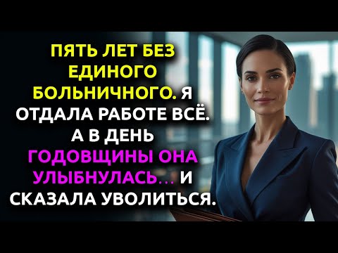 Видео: В день МОЕЙ ГОДОВЩИНЫ начальница сказала: «Увольняйся». Тогда я просто улыбнулась… и сделала ход.