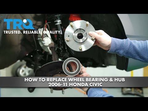 Видео: Как заменить ступичный подшипник и ступицу на Honda Civic 2006–11