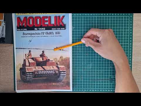 Видео: Обзор журнала Modelik с моделью танка Stug 4.