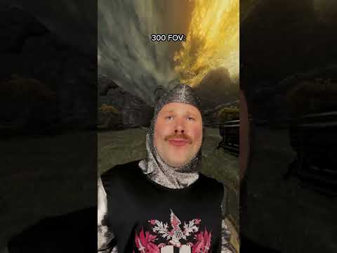 Видео: Skyrim когда прописал чит команду fov 100