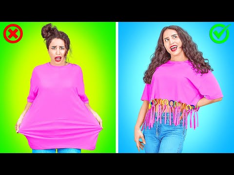 Видео: ГЕНИАЛЬНЫЕ ЛАЙФХАКИ С ОДЕЖДОЙ || Обновляем гардероб с 123 GO!