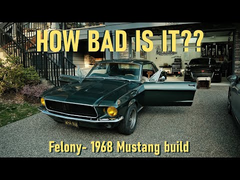 Видео: НАСКОЛЬКО ВСЕ ПЛОХО!!!???- Начинается разборка Mustang 1968 года