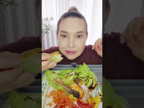 Видео: Сожгла волос?🫢 Неприятный опыт/Мукбанг ПП/Рыба🐟🐠/Овощи