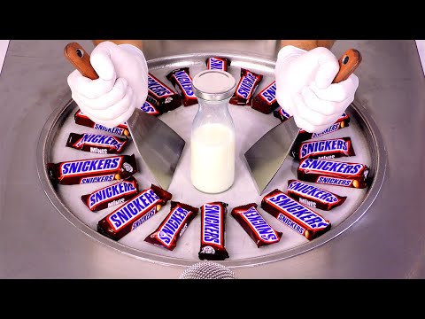 Видео: Масштабный челлендж с мороженым Snickers (ASMR)