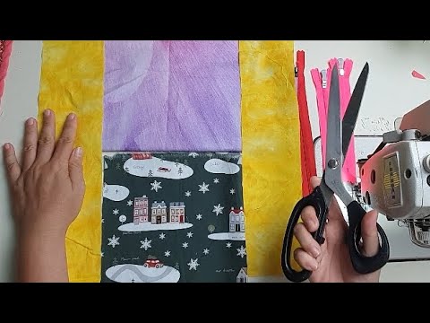 Видео: Просто тканевые квадраты 🎄 Красивая идея рождественского пэчворка | Простой праздничный DIY-проект