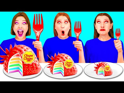 Видео: Большая, Средняя или Маленькая Тарелка Челлендж | Секреты и Гаджеты для Кухни от HAHANOM Challenge