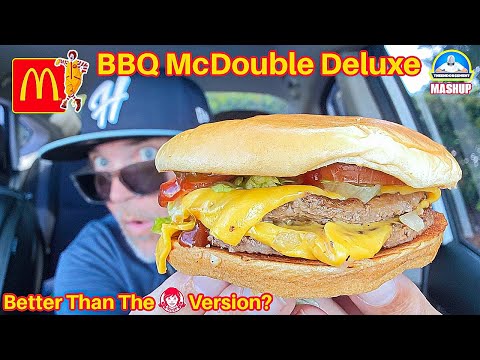 Видео: Обзор McDonald's® BBQ McDouble Deluxe! 🍔 | Лучше, чем Wendy's? | theendorsement