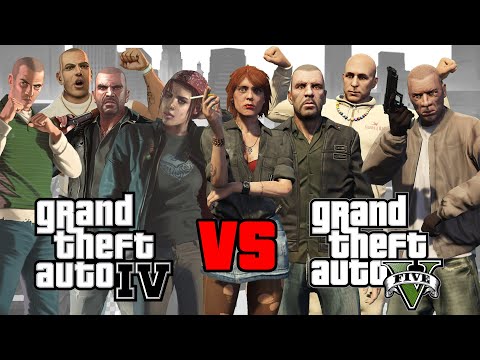 Видео: Персонажи из GTA 4, вернувшиеся в GTA 5! (2008 против 2013)